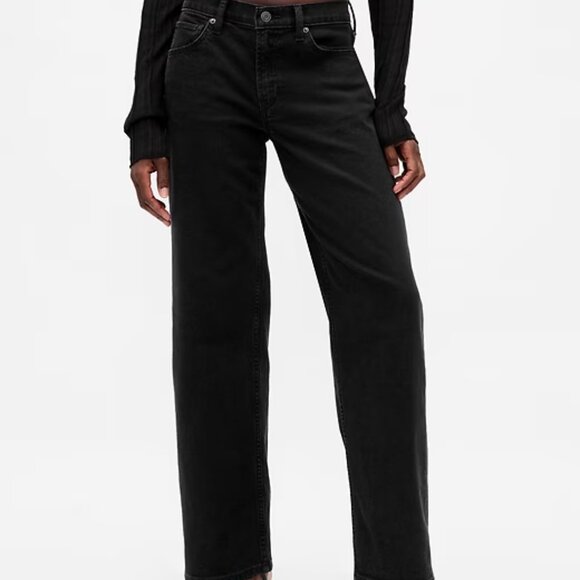 NWT GAP 27p / 4 petite GAP 90's Low Rise Loose Jeans - Picture 2 of 9